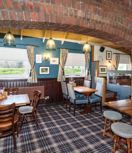 interior seating area of the pub
