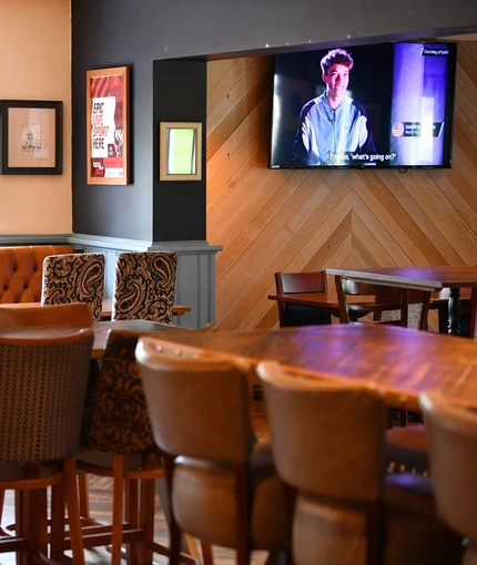 Restaurant area in a pub