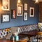 Interior dining area of a pub.