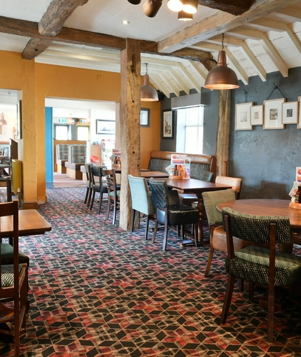 Restaurant area in a pub