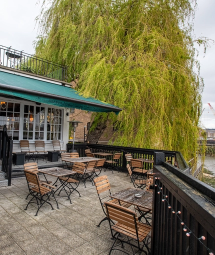 exterior beer garden