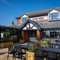 Exterior of the venue and the beer garden at the Mill House Cheshire.