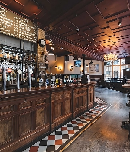 Metro - Golden Fleece (London) - The bar of The Golden Fleece