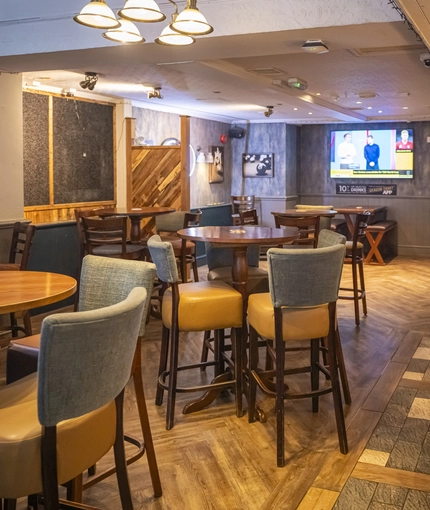 interior restaurant and seating area