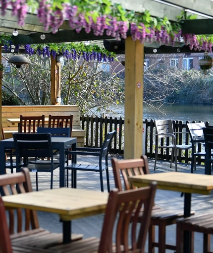 exterior beer garden