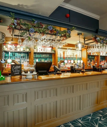 Bar area in a pub