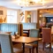 Interior dining area of a pub.