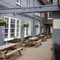 exterior beer gardens and benches