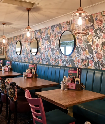 Restaurant inside of a pub