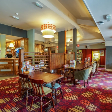 Restaurant area in a pub