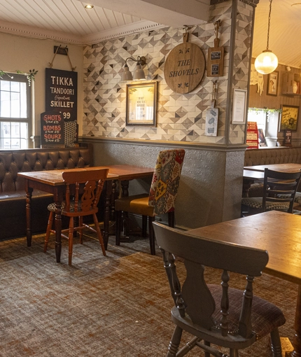 Restaurant area in a pub