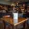 Internal seating area in a pub restaurant