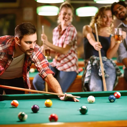 People playing pool