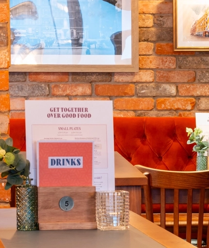 interior dining area of a Greene King pub
