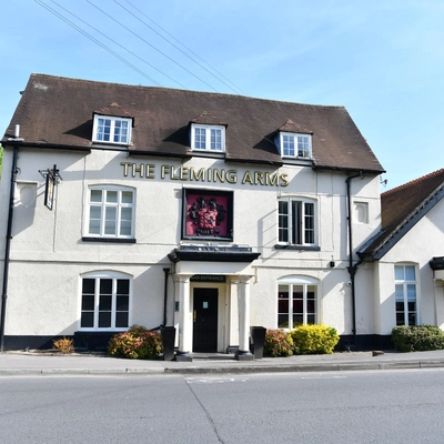 External view of a pub entrance