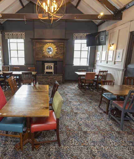 Restaurant area in a pub