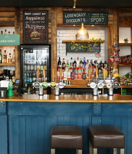 interior bar area of the pub