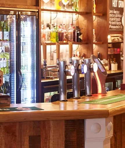 The interior bar at The Churchill.
