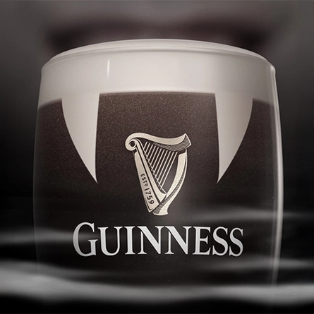 A Halloween Guinness Pint Glass Banner.