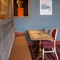 Interior dining area of a pub.