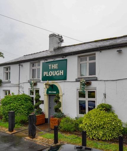 Exterior facade of a pub.