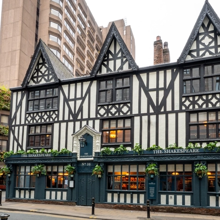 exterior facade of a Greene King pub