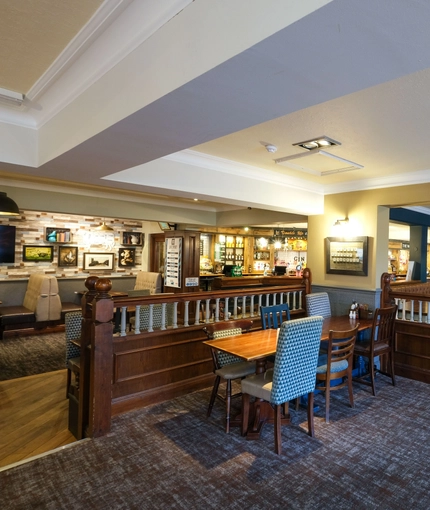 interior restaurant and seating area