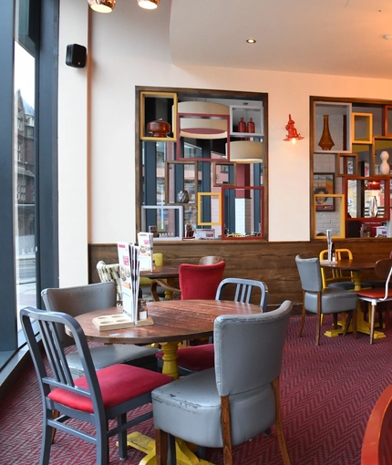 interior restaurant with seating area