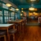 Interior of the pub in the seating area.