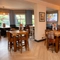 The interior restaurant seating area with TV, at The Star in Gillingham.