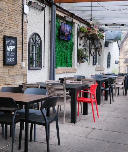 exterior beer garden