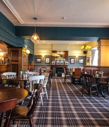 interior restaurant and seating area