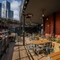 External seating area outside of a pub