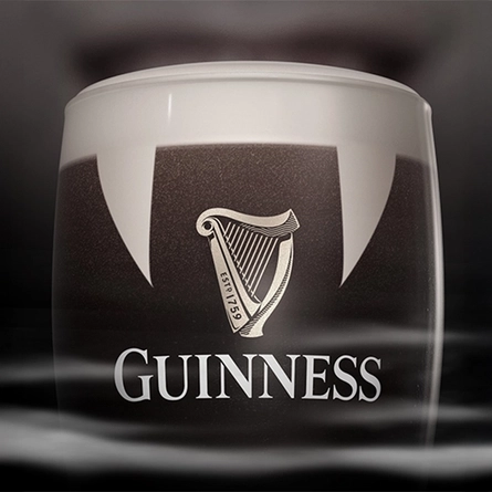 A Halloween Guinness Pint Glass Banner.