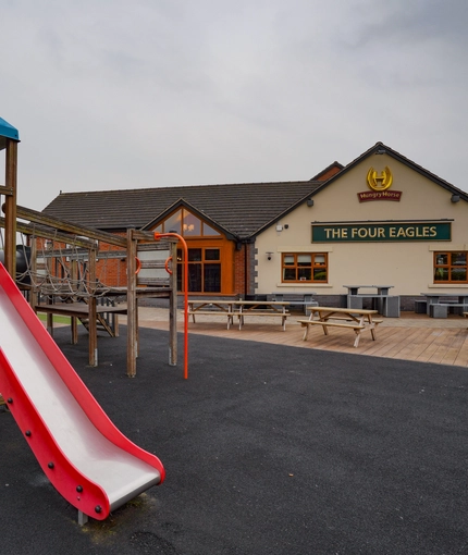 Play area outside of a pub