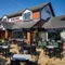 Exterior of the venue and the beer garden at the Mill House Cheshire.