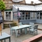 External view of a pub and beer garden