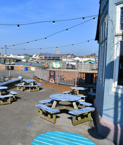 exterior beer garden