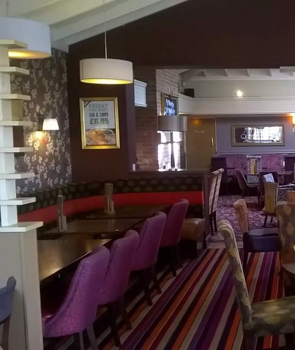 interior restaurant and seating area