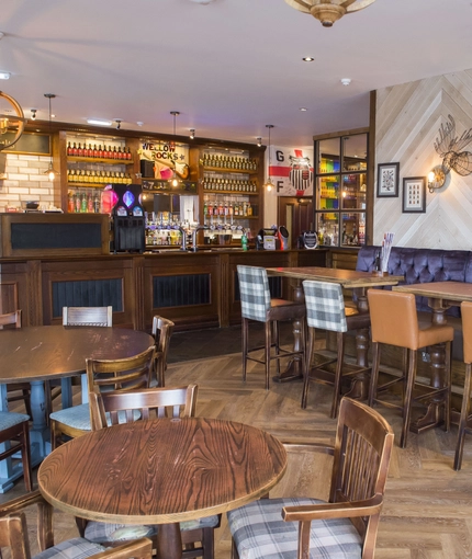 interior restaurant and seating area