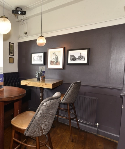 Internal seating area in a pub restaurant