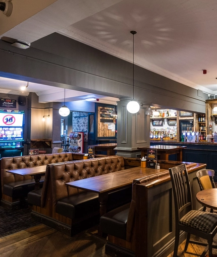 interior restaurant and seating area