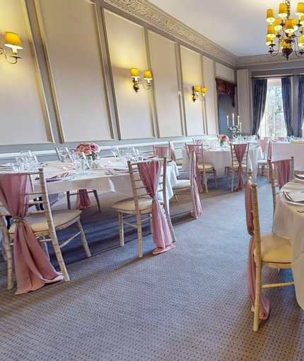 The function room of The Rothley Court Hotel.