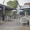 The beer garden of The White Hart.