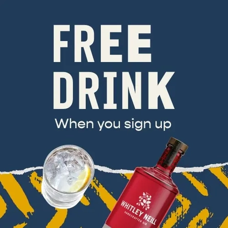 Free drink when you sign up