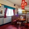 Interior dining area of a pub.