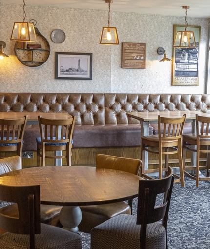 Restaurant area in a pub