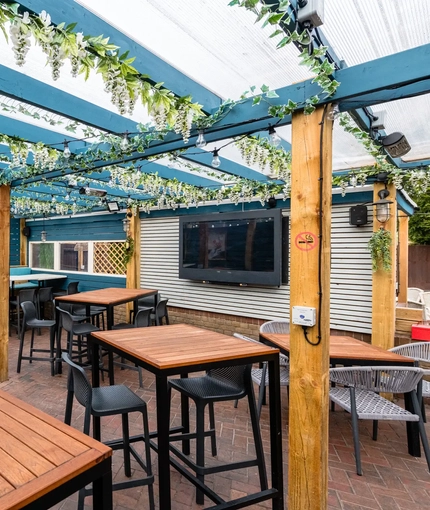 exterior beer garden