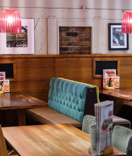 Restaurant area in a pub