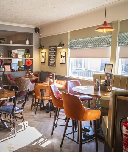 interior restaurant and seating area